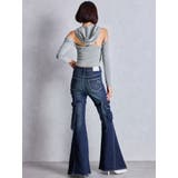 GGフードショルダーオープンデザインショートトップス | GYDA | 詳細画像13 