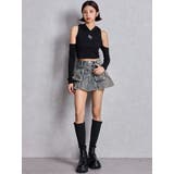 GGフードショルダーオープンデザインショートトップス | GYDA | 詳細画像18 