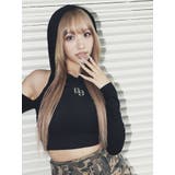 GGフードショルダーオープンデザインショートトップス | GYDA | 詳細画像3 