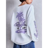 オフホワイト | palm tree Gydies Lovingサガラスウェットトップス | GYDA