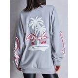 グレー | palm tree Gydies Lovingサガラスウェットトップス | GYDA