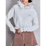 オフホワイト | Gyda bijouファーパーカー | GYDA