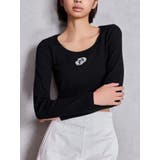 ブラック | GDロゴラインストーンテレコトップス | GYDA