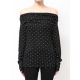 ドットパターンオフショルトップス | GYDA | 詳細画像10 