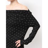 ドットパターンオフショルトップス | GYDA | 詳細画像14 