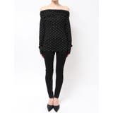 ドットパターンオフショルトップス | GYDA | 詳細画像17 