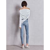 ドットパターンオフショルトップス | GYDA | 詳細画像5 