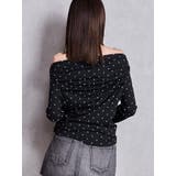 ドットパターンオフショルトップス | GYDA | 詳細画像7 