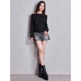 ドットパターンオフショルトップス | GYDA | 詳細画像8 