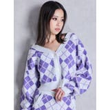 アーガイルニットカーディガン | GYDA | 詳細画像2