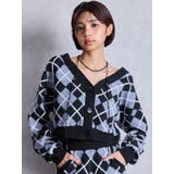 アーガイルニットカーディガン | GYDA | 詳細画像6