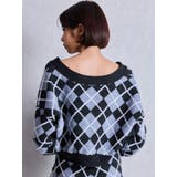 アーガイルニットカーディガン | GYDA | 詳細画像7