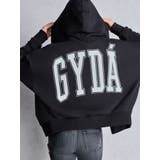 ブラック | GYDA LOOSEスウェットZIP UPパーカー | GYDA