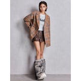 ラメmaterialチェスターコート | GYDA | 詳細画像6 