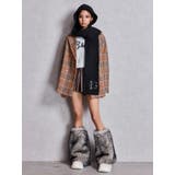 ラメmaterialチェスターコート | GYDA | 詳細画像9 