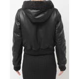 Hoodie Fake Leatherコート | GYDA | 詳細画像17 