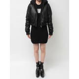 Hoodie Fake Leatherコート | GYDA | 詳細画像24 