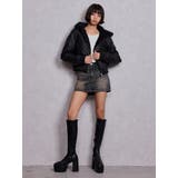 Hoodie Fake Leatherコート | GYDA | 詳細画像5 