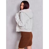 Hoodie Fake Leatherコート | GYDA | 詳細画像8 