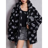 ブラック | GGラメボアBIGブルゾン | GYDA