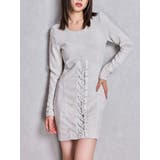 フロントレースアップタイトミニワンピース | GYDA | 詳細画像1 