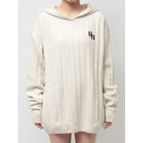 ランダムリブGG HOODIEニットチュニック | GYDA | 詳細画像19