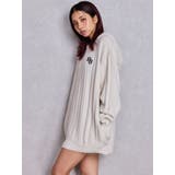 ランダムリブGG HOODIEニットチュニック | GYDA | 詳細画像3