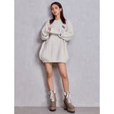 ランダムリブGG HOODIEニットチュニック | GYDA | 詳細画像5