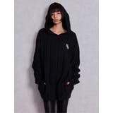 ランダムリブGG HOODIEニットチュニック | GYDA | 詳細画像8