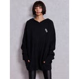 ランダムリブGG HOODIEニットチュニック | GYDA | 詳細画像9
