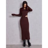 GG CHAIN LEFT OPEN LONGニットワンピース | GYDA | 詳細画像3 