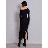 GG CHAIN LEFT OPEN LONGニットワンピース | GYDA | 詳細画像7 