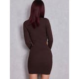 LONG SLEEVE SIDE OPEN ニットミニワンピース | GYDA | 詳細画像9 