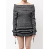 2WAYオフショルラメニットチュニック | GYDA | 詳細画像19 