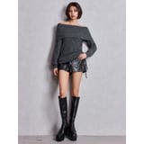 2WAYオフショルラメニットチュニック | GYDA | 詳細画像5 