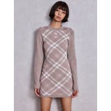 GG embroideryラメCHECKニットワンピース | GYDA | 詳細画像13 