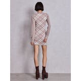 GG embroideryラメCHECKニットワンピース | GYDA | 詳細画像16 