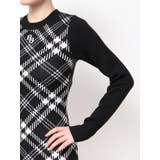 GG embroideryラメCHECKニットワンピース | GYDA | 詳細画像21 