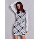 GG embroideryラメCHECKニットワンピース | GYDA | 詳細画像8 