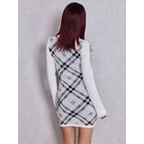 GG embroideryラメCHECKニットワンピース | GYDA | 詳細画像9 