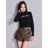 フェイクレザーレイヤーショートパンツ | GYDA | 詳細画像8 