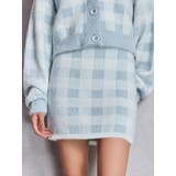 スカイブルー | CHECK shaggy ニットスカートライクショートパンツ | GYDA