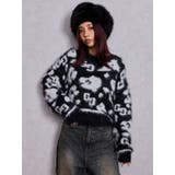 GG Leopardシャギーショートニットトップス | GYDA | 詳細画像14