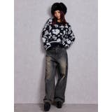 GG Leopardシャギーショートニットトップス | GYDA | 詳細画像16