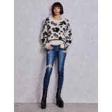 GG Leopardシャギーショートニットトップス | GYDA | 詳細画像4