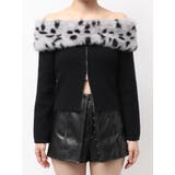 エコファーオフショルチェーンbijouニットトップス | GYDA | 詳細画像16 