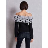 エコファーオフショルチェーンbijouニットトップス | GYDA | 詳細画像3 