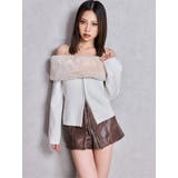 エコファーオフショルチェーンbijouニットトップス | GYDA | 詳細画像6 