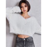 シャギーショートLOOSEニットトップス | GYDA | 詳細画像2 