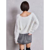 シャギーショートLOOSEニットトップス | GYDA | 詳細画像4 